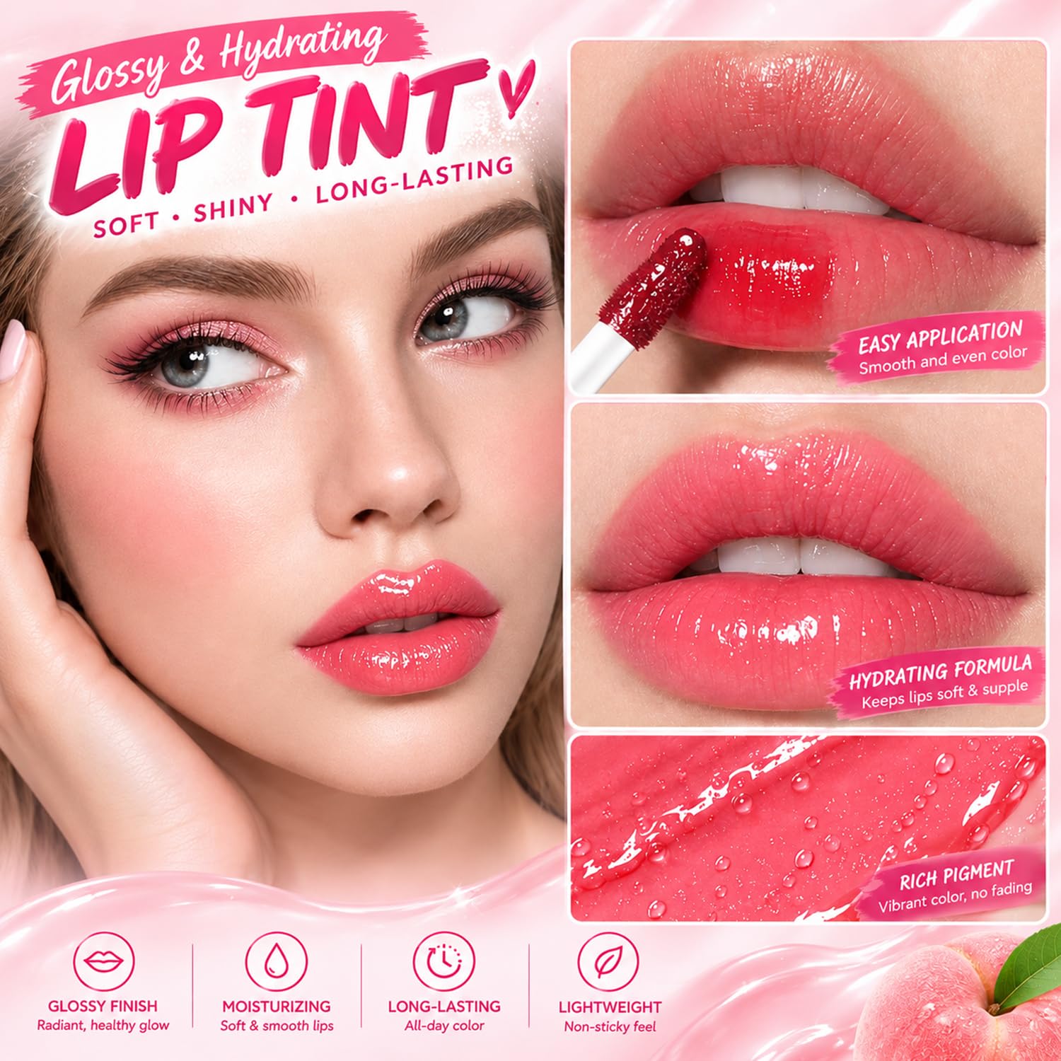 Amazon.com : 6 Colors Lip Tint Stain Liquid Lipstick, Lip Stain
